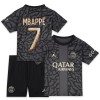 Virallinen Fanipaita + Shortsit Paris Saint-Germain Mbappé 7 Kolmas Pelipaita 2023-24 - Lasten